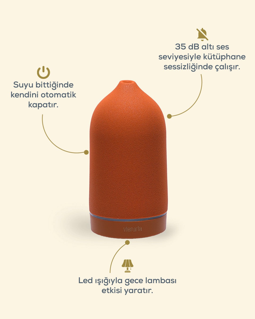 Seramik Aroma Difüzör - Terracotta
